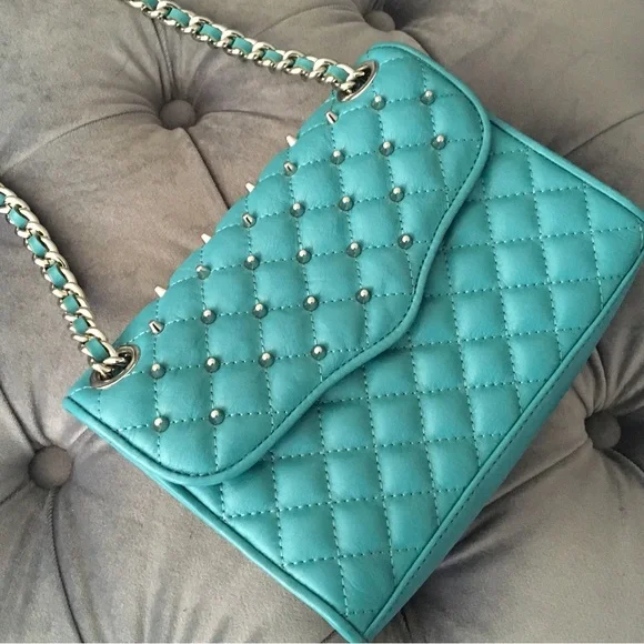 Rebecca Minkoff Awesome Studded Quilted Mini Affair Convertible Crossbody Bag - Picture 2 of 12